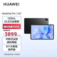 华为HUAWEI MatePad Pro 12.6吋 HarmonyOS 2.5K高清120Hz 全面屏办公平板电脑 8+256GB WIFI（曜金黑）