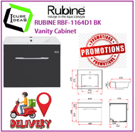 RUBINE RBF-1164D1 BK Vanity Cabinet / FREE EXPRESS DELIVERY