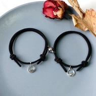 2 Pcs/1 Set Gelang Magnet Gelang Couple Magnet Berwarna Attract sahabat Gelang Tali Pasanganan