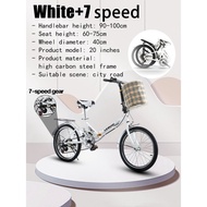 AENXRD Folding Bike (20")waterproof Adult bicycles disc brakes