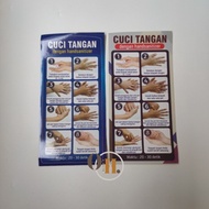 Vinyl Hand Wash Stickers With Hand Sanitizer - Hand Wash Handrub - Hand Wash Stickers