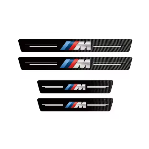 Car Door Carbon Fiber Sill Protector Stickers For BMW M E90 E91 E92 E36 E60 F30 F10 G30 G20 F01 F02