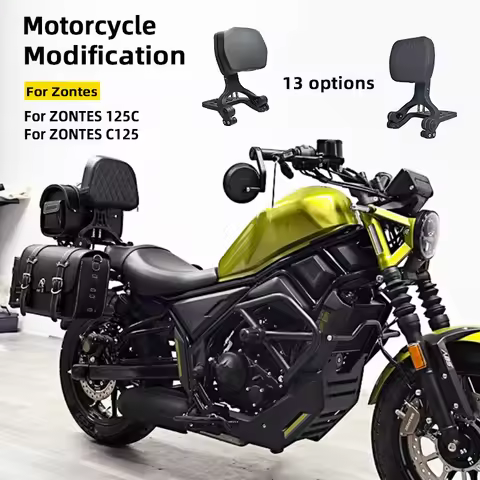 Fit For ZONTES 125C C125 125 Motorcycle Folding Backrest Rear Luggage Rack Side Saddlebag Bracket Le