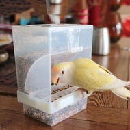 ZHONG PROOF BIRD สัตว์ปีกป้อนอัตโนมัติอะคริลิคกล่องใส่อาหารนกพิราบนกแก้ว Splash