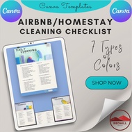 [CANVA TEMPLATES] Daily Cleaning Checklist | Untuk Pengurusan Airbnb, Homestay & Booking