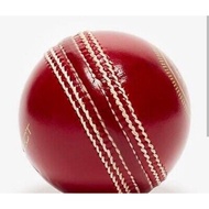 Cricket Ball (Red) Pure Leather Match Ball for Longer Version of Cricket