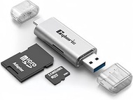 CYBORIS Micro SD Card Reader, USB 3.0 USB-C Memory Card Reader, Aluminum Multi 2-in-1 External SD Ca