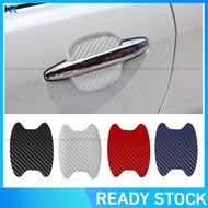 xps【Ready Stock】Universal Carbon Fiber Auto Car Door Handle Stickers Car Handle Protection Car Handle Anti Scratch Stickers