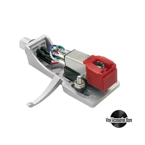 NEW Replacement turntable cartridge and needle black/ sliver Headshell for AT91 AT3600L AT91R Techni