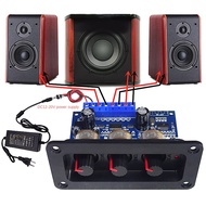 2.1 Channel Digital Power Amplifier Board+AUX Audio Cable 2x25W+50W BT5.0 Subwoofer Class D Amplifie
