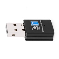 [Hot K] 2.4G Mini WiFi Adapter USB2.0 WiFi Adapter Receiver 300Mbps High Speed Network Card Transmitter For PC Laptop