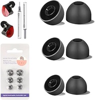 3-Pairs Replacement Ear Tips for Noble Fokus Amadeus, Soft Silicone Ear Tips with Cleaner Kit, Fit M