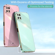 Plating Square Frame Phone Cases For Samsung Galaxy A22 5G SM-A226B, SM-A226B/DS, SM-A226B/DSN, SM-A