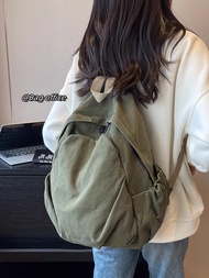 Cặp Sách Ba Lô Vải Bố Phong Cách Mori Girl Cổ Điển Phong Cách Instagram Cho Nữ Ba Lô Dễ Phối Đơn Giả