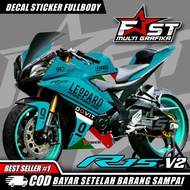 decal r15 v2/v3 Leopard Sticker decal striping fullbody yamaha R15 V2 Rockstar - Sticker decal strip