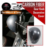 Honda Jazz/Fit GE GE6 GE8 2008-2014 Car Gear Shift Knob Cover Carbon Fiber Shifter Handle Accessorie