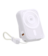 Commy Powerbank พาวเวอร์แบงค์มีปลั๊กในตัว 10000 mAh รองรับการชาร์จไร้สาย และมีสายในตัว รองรับWireles