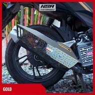 NSA COVER KNALPOT BEAT & SCOOPY DOFF SERIES TUTUP KNALPOT ALL BEAT PELINDUNG KNALPOT SCOOPY