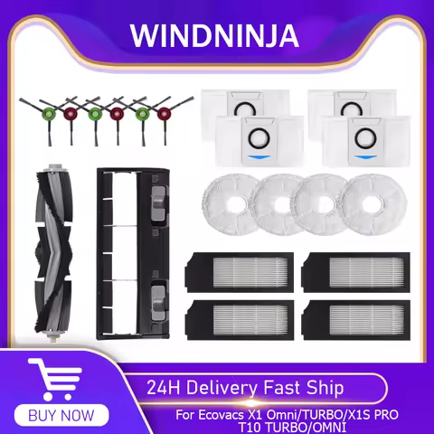 For Ecovacs Deebot T10 TURBO/OMNI/X1 TURBO/OMNI/ X1S PRO Vacuum Cleaner Parts Filter Mop Dust Bag Ma