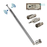 Will F Type Telescopic Antenna Shrink Length 5 91in F Plug F Type Female Plug Connector with Adapter for TV Table Top Ra