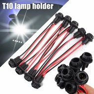 4/1pcs T10 W5W 147 Round Sockets Marker Light Holder - Car Wedge Light Bulb Socket - LED Bulb Base H