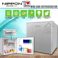 NIPPON NMF-A50 SINGLE DOOR MINI FRIDGE MINI REFRIGERATOR MINI BAR PETI AIS MINI 50L (SILVER) ENERGY EFFICIENT SILENT COM