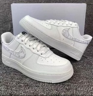 Nike Air Force 1 ‘07 ESS “White Paisley ”經典低幫 板鞋 女款 白灰