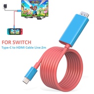 Type C to HDMI cable for Nintendo Switch connect TV PC,PD Charging Cable 4K HDMI 100W Fast Charging Cable,NS/Oled TV Dock,Portable Switch Dock USB Cable,Samsung Huawei phone to Television