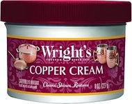 Wright’s Copper Cream - For Cleaning and Polishing Pots, Sinks, Mugs, Hardware, Pans and More - 8 fl
