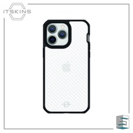 ITSKINS Hybrid_R // Tek Case for iPhone 14 Plus & 14 Pro Max (6.7) Black