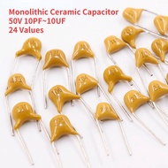 Monolithic Ceramic Capacitor 50V 10PF~10UF 100NF 220N 104P 474 105M F 0.22 0.47 0.1UF 10PF
