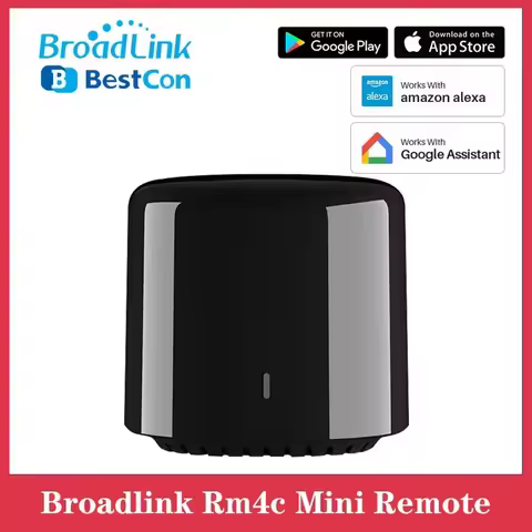 Broadlink Rm4c Mini Remote Control WIFI IR Universal Smart Home Remote for Air Conditioner TV Voice 