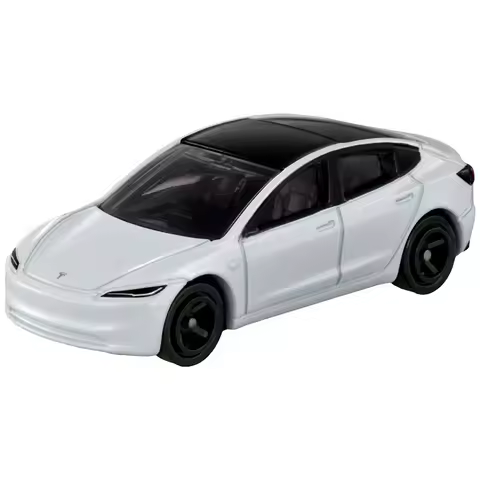 Original TAKARA TOMY Tomica No.98 Tesla Model 3 1/63 Diecast Alloy EV Car with Working Suspension Co