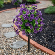 [kanye2dc] Plastic Flower Stake Realistic Fake Flower Cluster Bright Colors for Purple