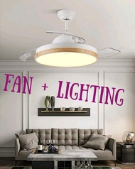Fan+Lighting-TCL木紋變頻風扇燈(包送包基本安裝)