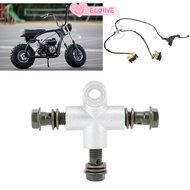 ELO11VE Hydraulic Brake Adapter, M10 Banjo Bolt  Line Coupling Brake Line Connector, Durable 3 Way B