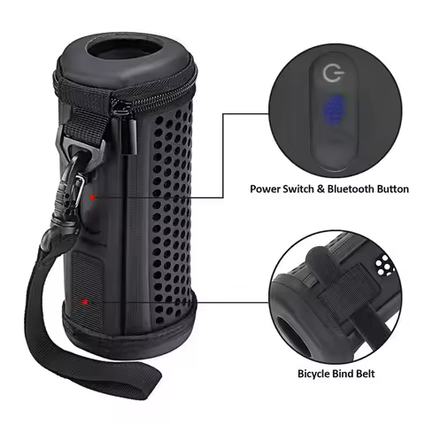 ZOPRORE PU Carrying Sleeve Case Travel Pouch Bag Protective Cover for JBL FLIP 6 Flip6 Waterproof Po
