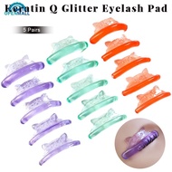 OPENMALL 5 Pairs Applicator Tools Eyelash Extension Silicone Pads Reusable Eyelash Extension Cat Sha