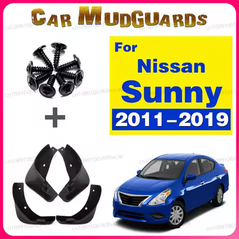 Car Mud Flaps for Nissan Versa Sedan Latio Sunny Almera N17 2011~2019 Mudguard Splash Guards Fender 