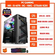 PC i5 4570/H81/8GB RAM/128GB SSD/GTX650 1GD5/400W