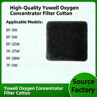 【5 Pcs】YUWELL Filter 8F-3W 8F-5W 8F-3ZW 7F-3TW 9F-5BW 7F-5W Cotton For Oxygen Concentrator Generator