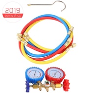 Manifold Gauge Set, 3 Way AC Diagnostic Manifold Gauge Set for R410A/R22/R134A/R404A Refrigerant,Aut