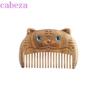 CABEZA Wooden Hair Comb Scalp Massager Ebony Beard Brush Chinese Zodiac Zodiac Animal Thickened Wome