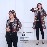 Blazer sultan 2 in 1 ori Weaving Sogan Work blazer Women's blazer