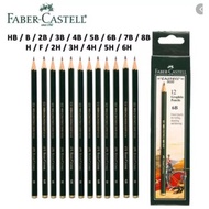 Faber Castell Graphite Pencil Castell 9000 (12pcs) - HB/B/2B/3B/4B/5B/6B/7B/8B/H/F/2H/3H/4H/5H/6H