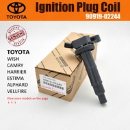 100% ORIGINAL TOYOTA IGNITION PLUG COIL 90919-02244 CAMRY ACV30 HARRIER ACU30 ESTIMA ACR30 ALPHARD