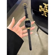 สายนาฬิกา Apple Watch หนังแท้หรูหรา สำหรับผู้หญิง ดีไซน์เก๋ไก๋หรูหรา เหมาะกับ Apple Watch Series 3 S