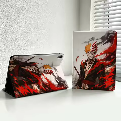 Deluxe Anime B-Bleach Cover For iPad Pro Air mini 7 6 5 4 3 2 1 9gen M5 M4 11th 10th A17 Pro A16 Sof