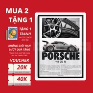 PORSCHE 911 GT3 RS Wall Painting, Decorative Canvas Poster, Bedroom Decor, Desk