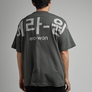 era-won เสื้อยืด Oversize T-Shirt Screen สี เทาสกรีนเทา